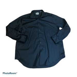 Calvin Klein Black Non-Iron Slim Fit Shirt 18.5